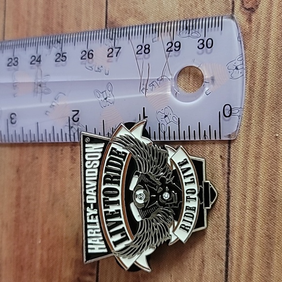 Harley-Davidson Live to Ride, Ride to Live 2006 Eagle Bar Nickel Plated Pin - Picture 2 of 6